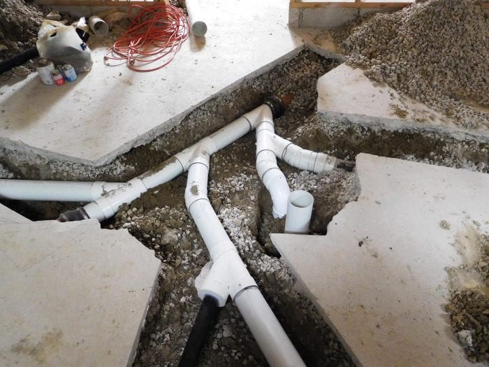 Basement Dig Out Maplewood Plumbing, Basement Toilet Storm Drain