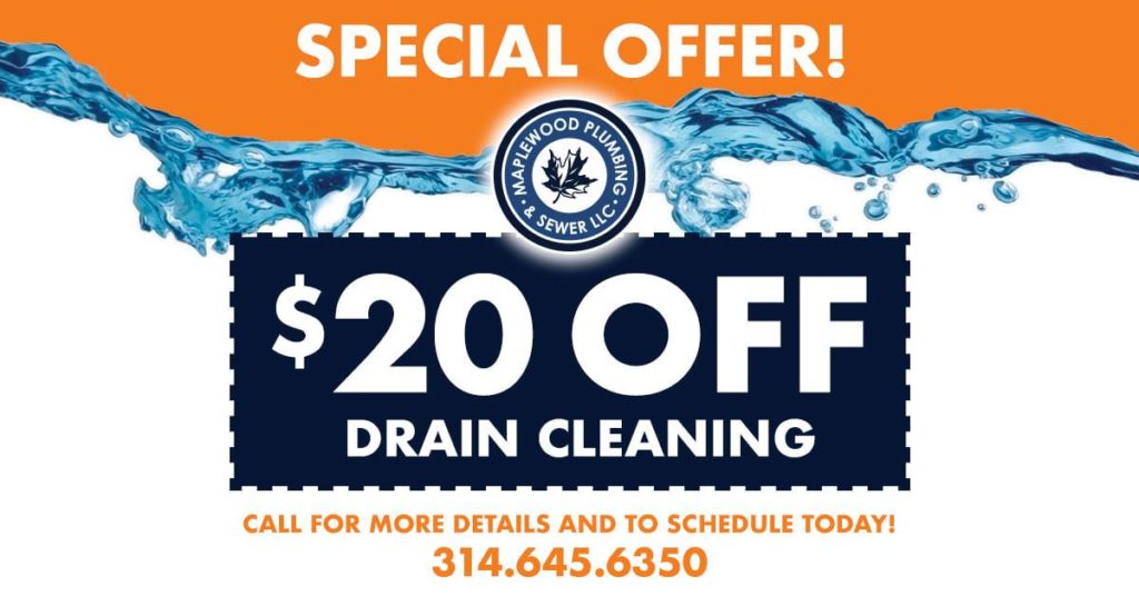 $20 off drain cleaning coupon