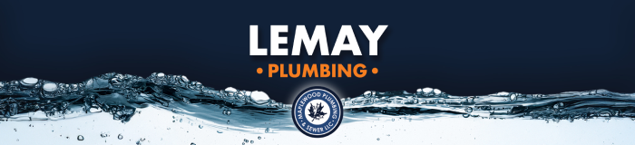 Lemay Plumbing Banner with the Maplewood Plumbing and Sewer logo